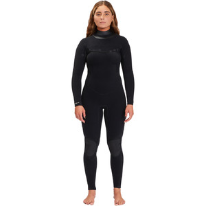 2023 Billabong Womens Salty Dayz Natural 3/2mm Chest Zip Wetsuit F43F19 - Black Tide
